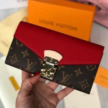 Гаманець жіночий шкіряний Louis Vuitton 58414-2 red фото