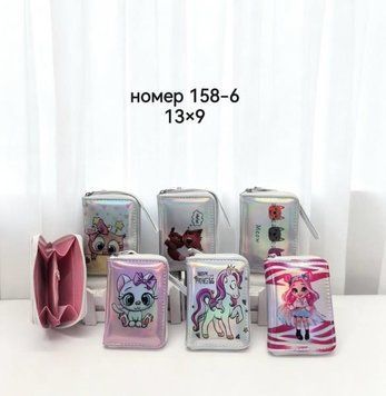 Гаманець дитячий блиск,Mix 158-6 фото