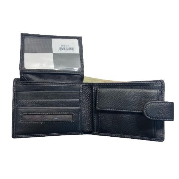 Гаманець чоловічий шкіряний 208G black фото