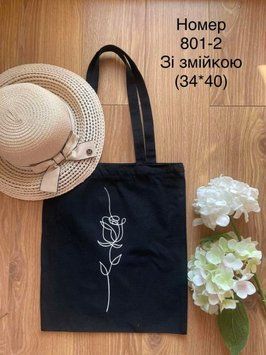 Eco bag текстиль 'Троянда' 801-2 фото